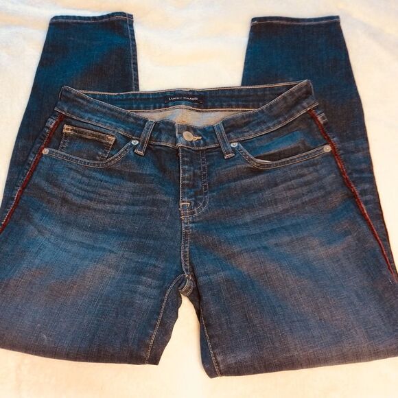 LUCKY BRAND WOMENS LOW RISE SKINNY LOLITA SIZE 6/28 LEG STRIPE MADE IN MEXICO - Picture 1 of 7